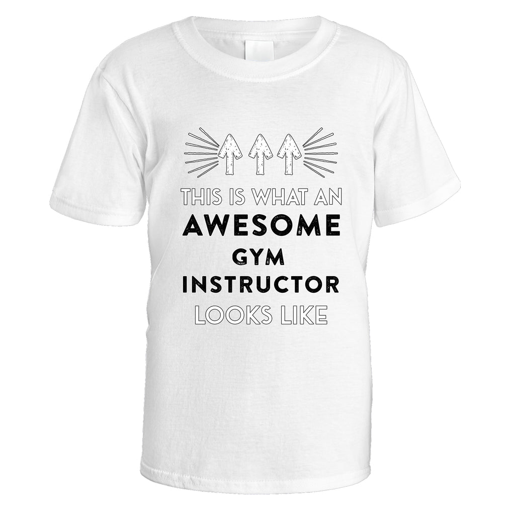 Awesome Gym Instructor T-Shirt - Medium / White