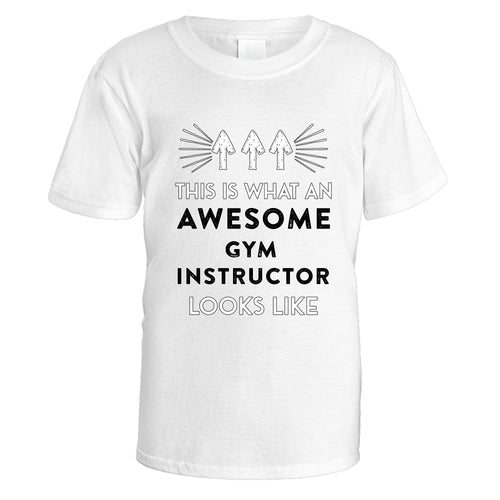 Awesome Gym Instructor T-Shirt - Medium / White