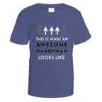 Awesome Handyman T-Shirt - Small / Purple
