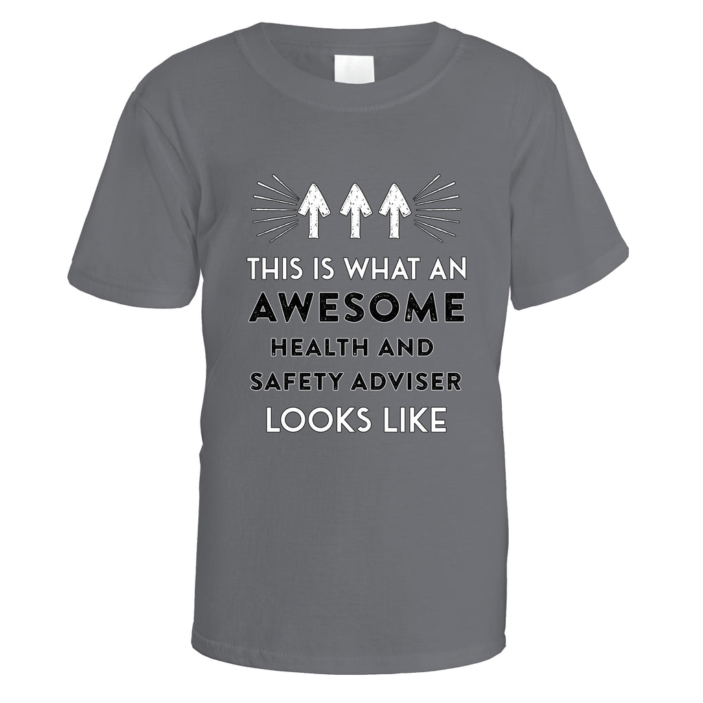 Awesome Health And Safety Adviser T-Shirt - Small / Charcoal