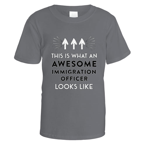 Awesome Immigration Officer T-Shirt - Small / Charcoal