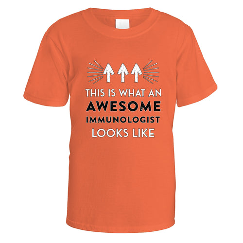 Awesome Immunologist T-Shirt - Small / Orange