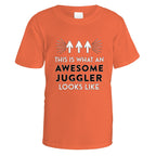 Awesome Juggler T-Shirt - Small / Orange