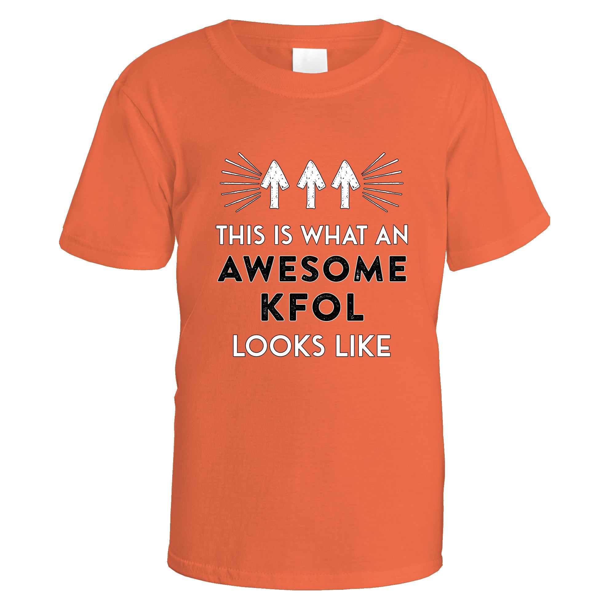awesome-k-f-o-l-t-shirt - Orange