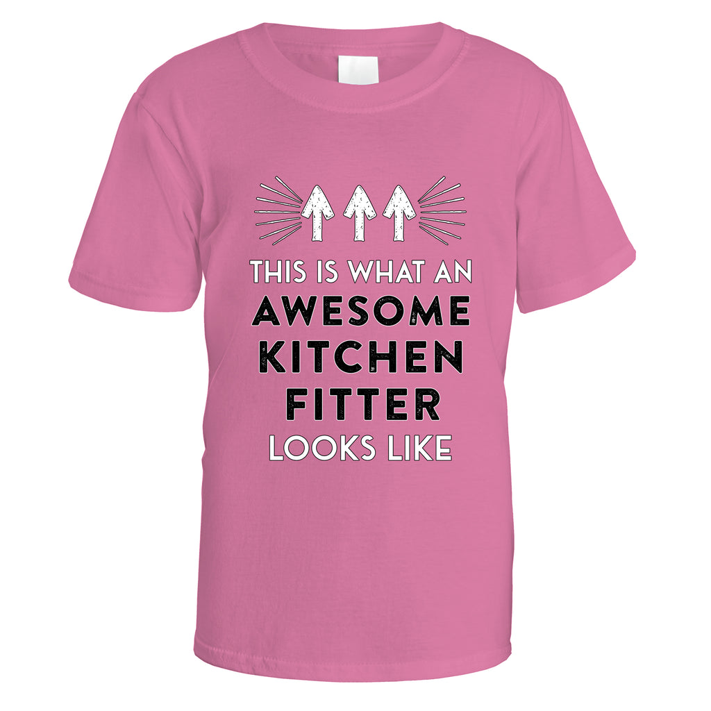 Awesome Kitchen Fitter T-Shirt - Small / Azalea