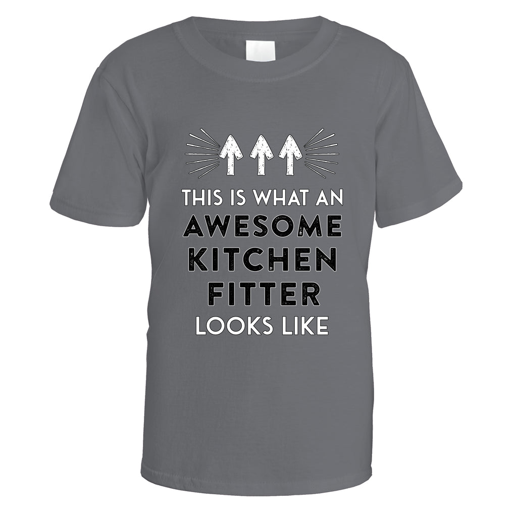 Awesome Kitchen Fitter T-Shirt - Small / Charcoal