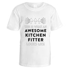 Awesome Kitchen Fitter T-Shirt - Medium / White