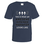 Awesome Kitchen Manager T-Shirt - Small / Navy