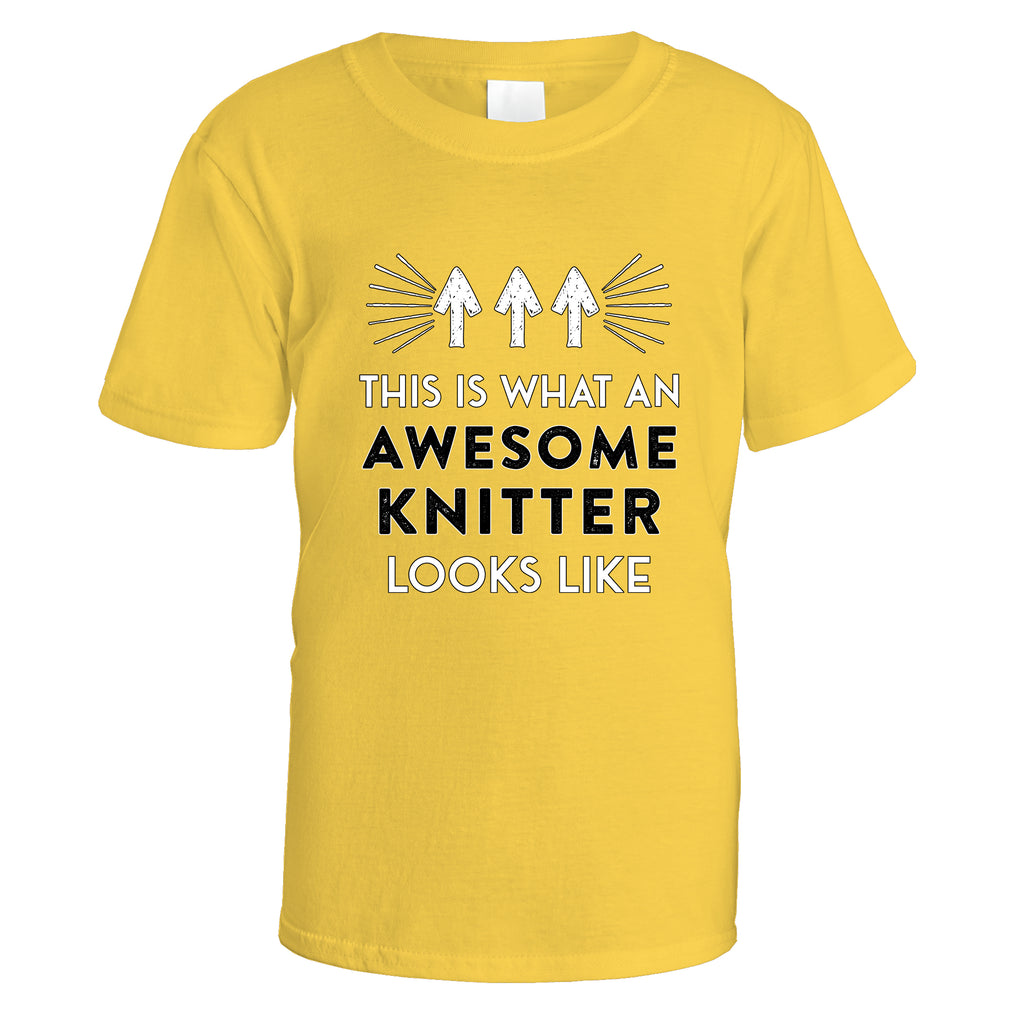Awesome Knitter T-Shirt - Small / Daisy