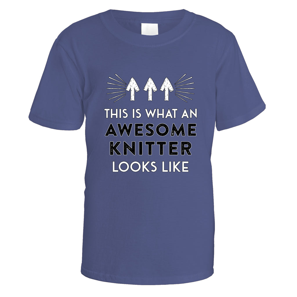 Awesome Knitter T-Shirt - Small / Purple