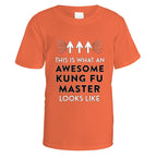 Awesome Kung Fu Master T-Shirt - Small / Orange