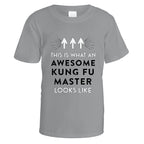 Awesome Kung Fu Master T-Shirt - Small / Sports Grey