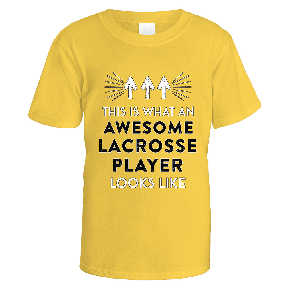 Awesome Lacrosse Player T-Shirt - Small / Daisy