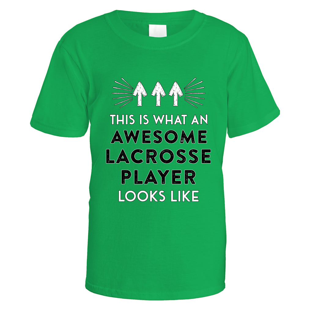 Awesome Lacrosse Player T-Shirt - Small / Irish Green