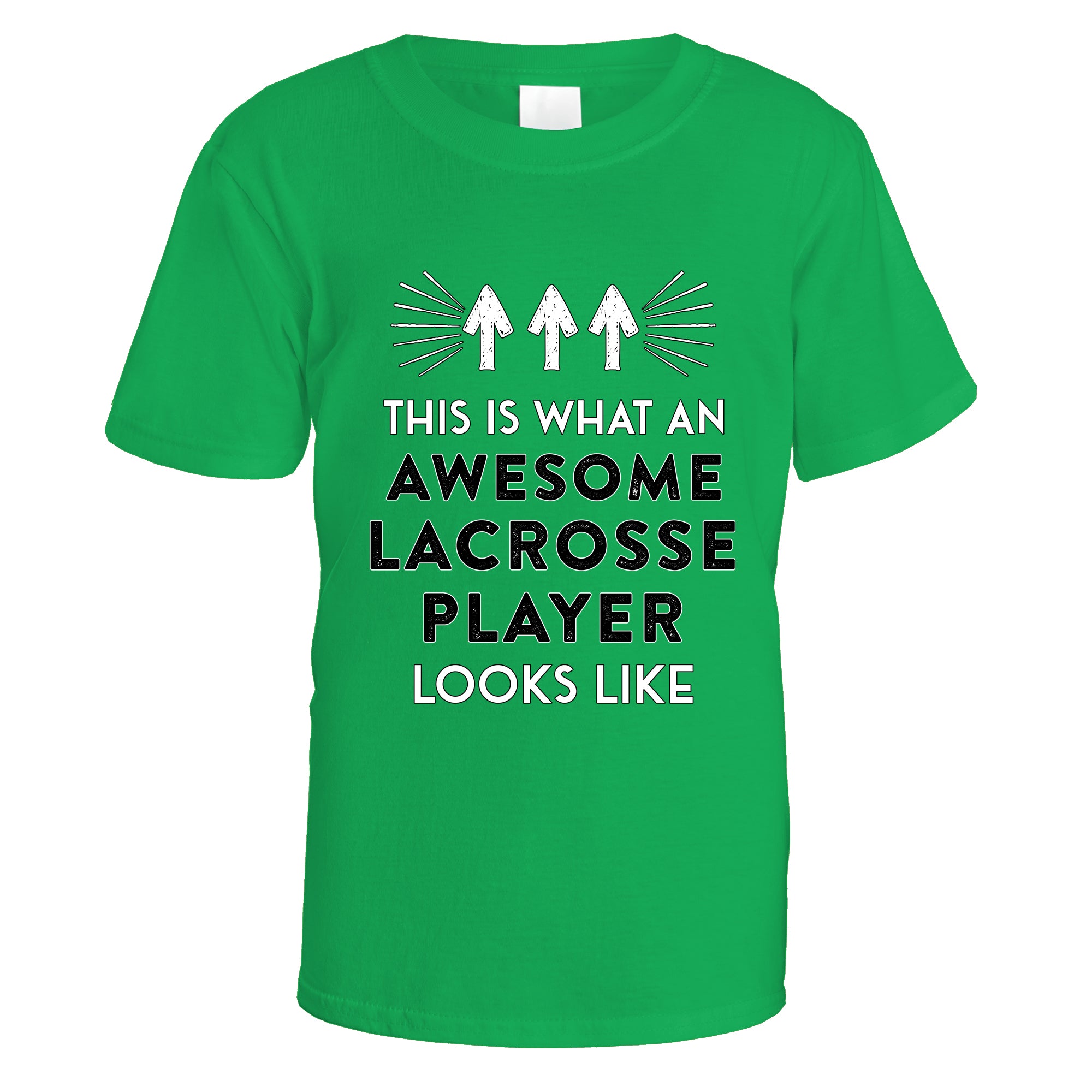 awesome-lacrosse-player-t-shirt - Irish Green