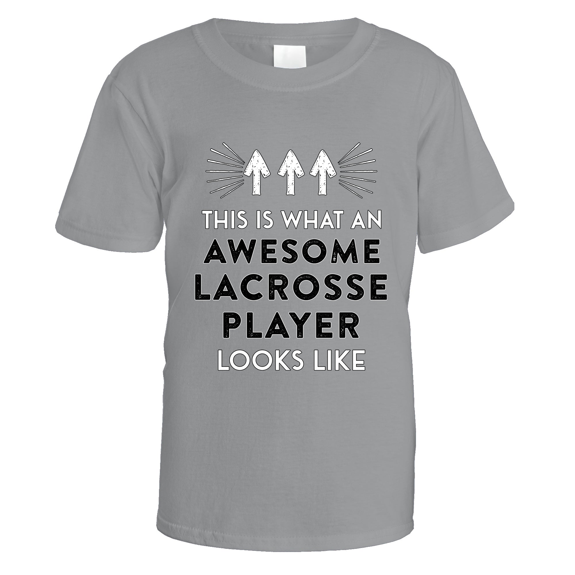awesome-lacrosse-player-t-shirt - Sports Grey