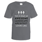 Awesome Landscape Architect T-Shirt - Small / Charcoal