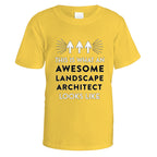 Awesome Landscape Architect T-Shirt - Small / Daisy