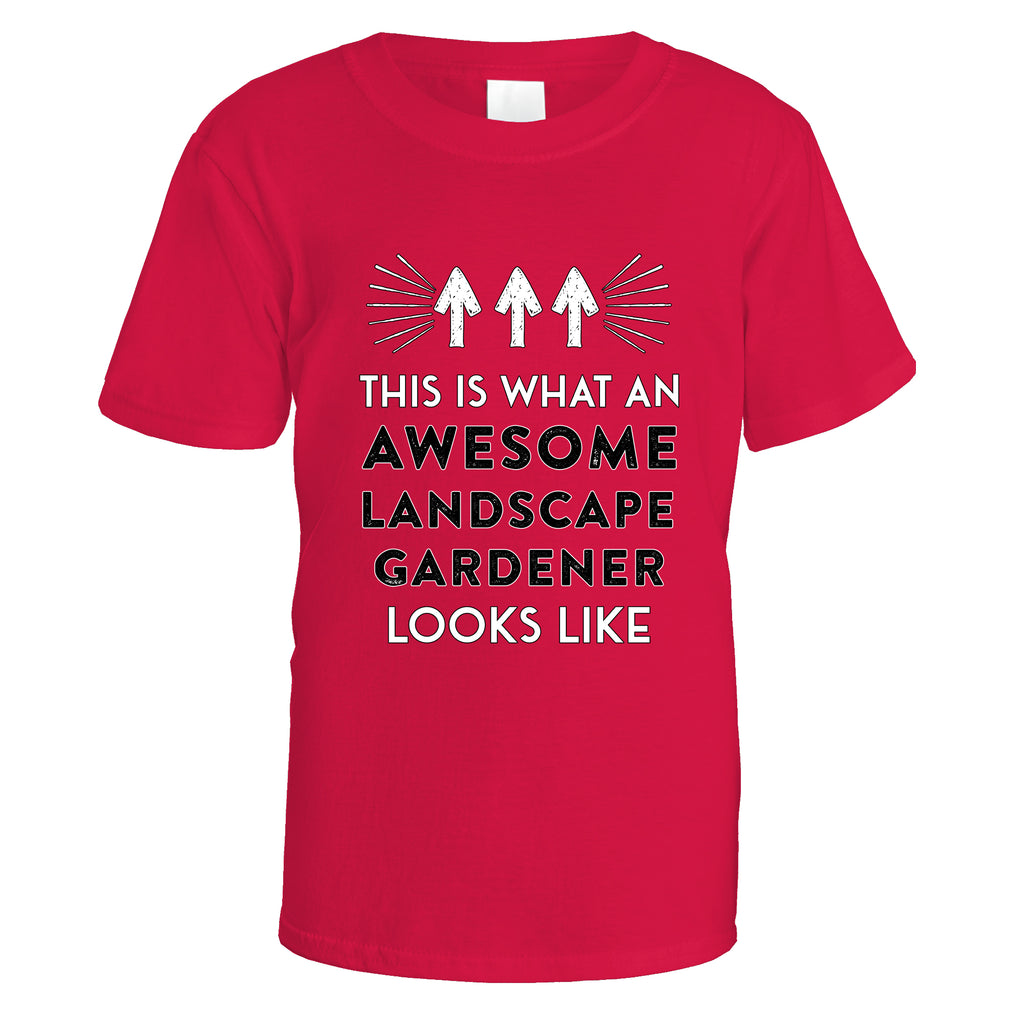 Awesome Landscape Gardener T-Shirt - Small / Red