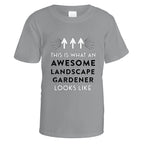 Awesome Landscape Gardener T-Shirt - Small / Sports Grey