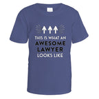 Awesome Lawyer T-Shirt - Small / Purple
