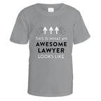Awesome Lawyer T-Shirt - Small / Sports Grey