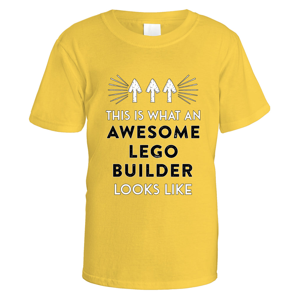 Awesome Lego Builder T-Shirt - Small / Daisy