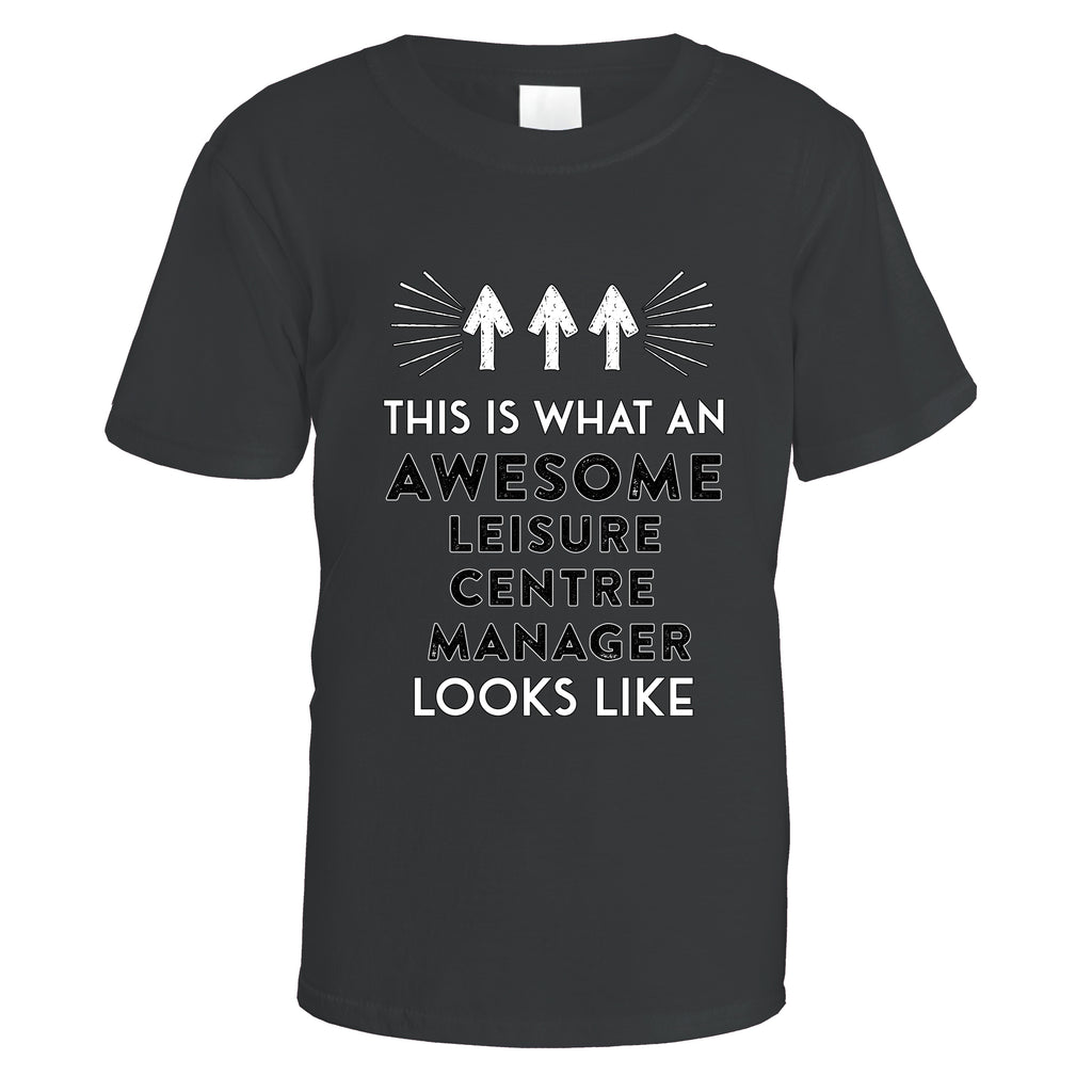 Awesome Leisure Centre Manager T-Shirt - Medium / Black