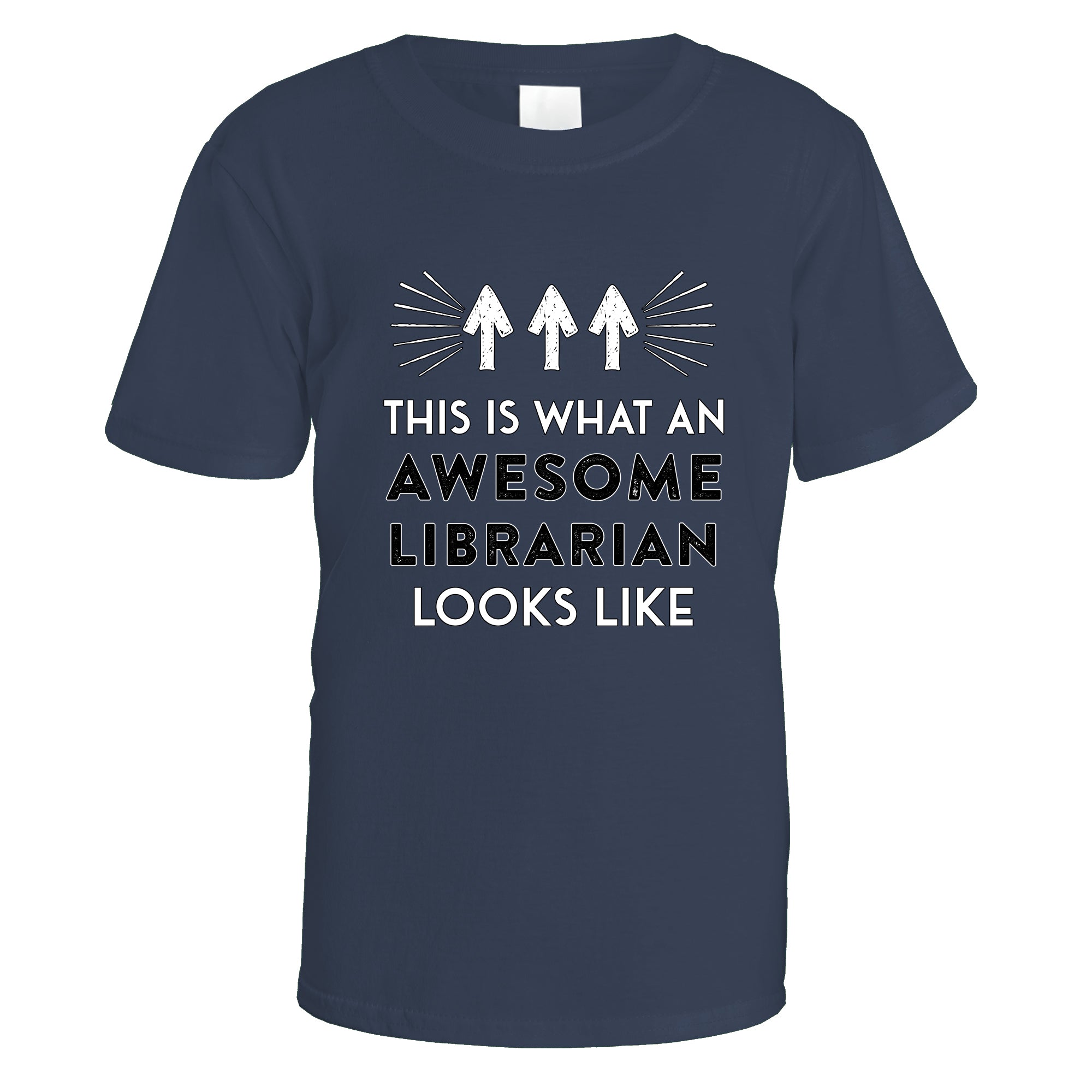 awesome-librarian-t-shirt - Navy