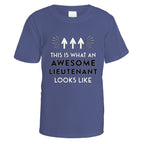 Awesome Lieutenant T-Shirt - Small / Purple