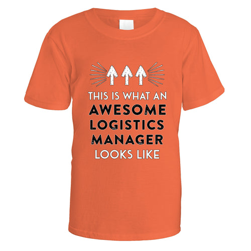 Awesome Logistics Manager T-Shirt - Small / Orange