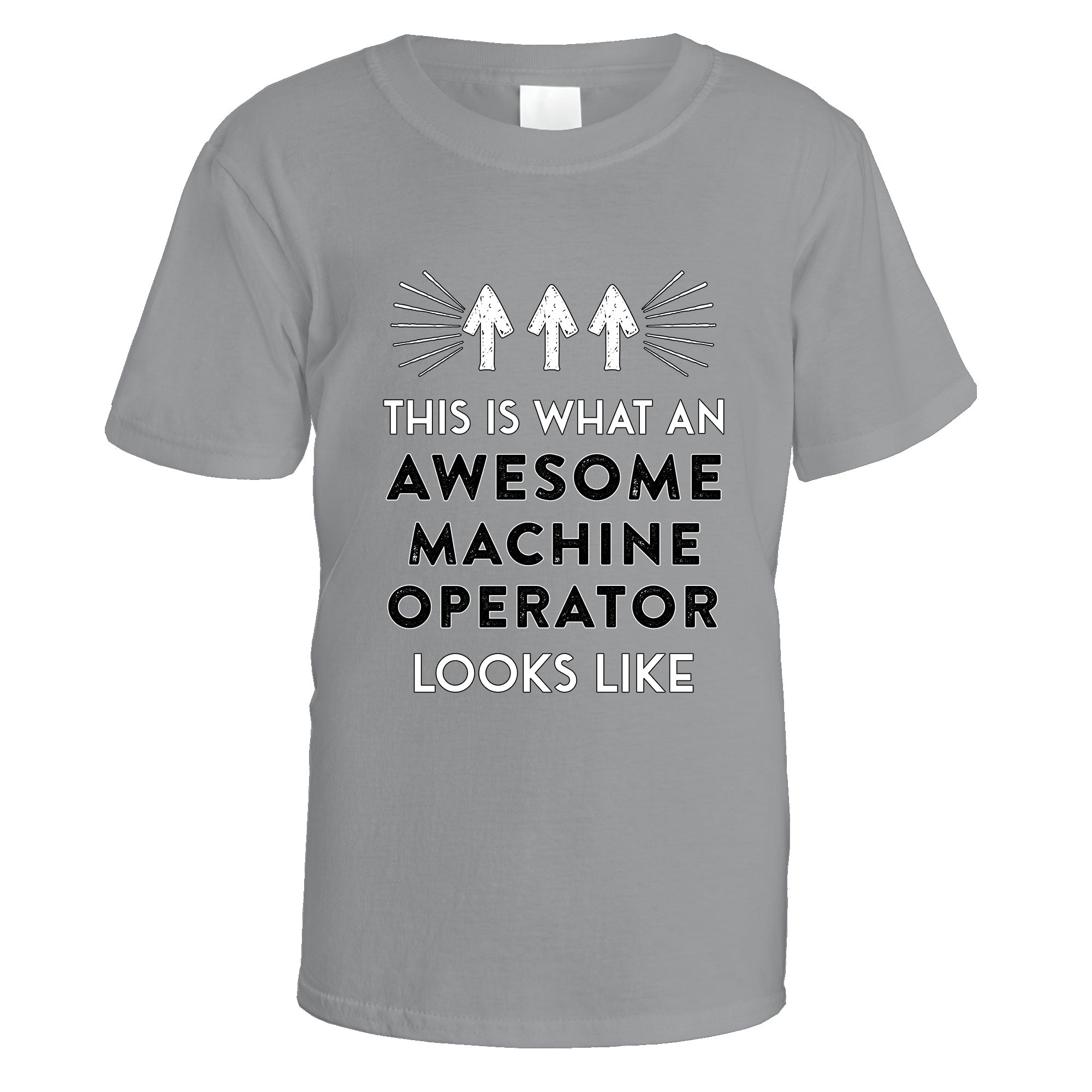 awesome-machine-operator-t-shirt - Sports Grey