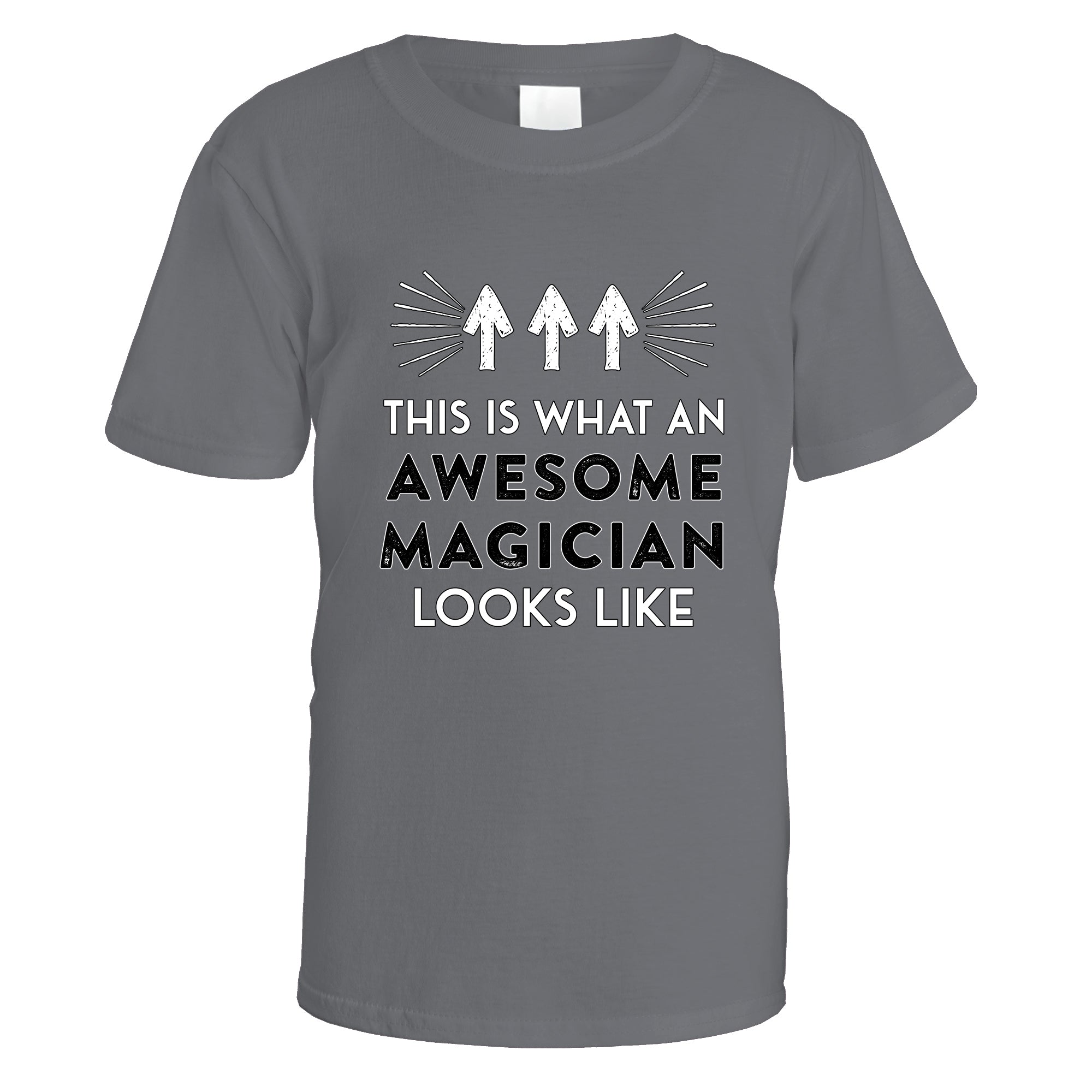 awesome-magician-t-shirt - Charcoal