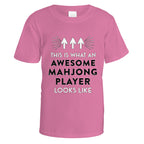 Awesome Mahjong Player T-Shirt - Small / Azalea