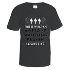 Awesome Mahjong Player T-Shirt - Medium / Black