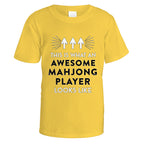 Awesome Mahjong Player T-Shirt - Small / Daisy