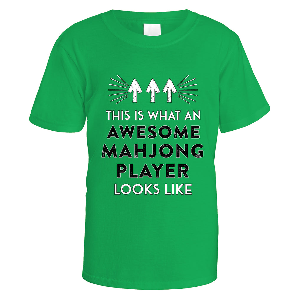 Awesome Mahjong Player T-Shirt - Small / Irish Green