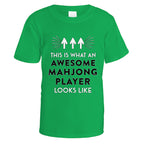 Awesome Mahjong Player T-Shirt - Small / Irish Green