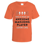 Awesome Mahjong Player T-Shirt - Small / Orange