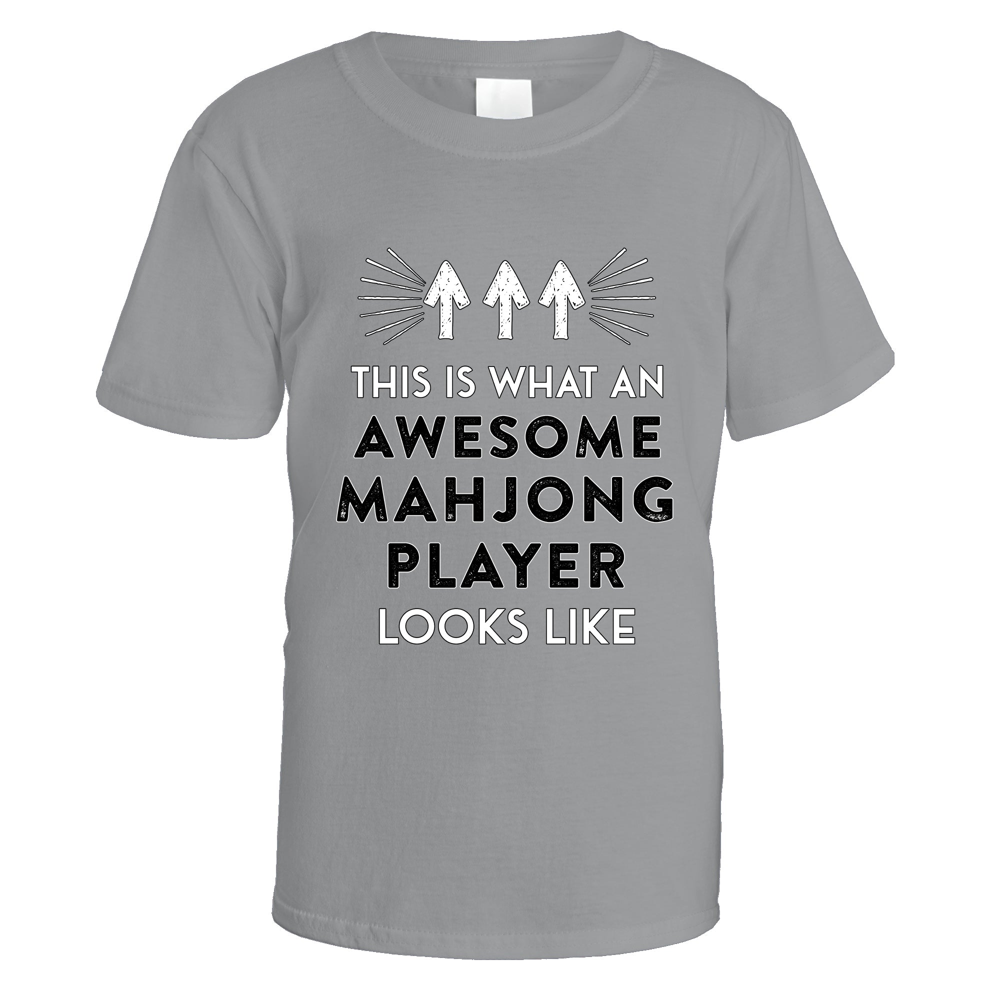awesome-mahjong-player-t-shirt - Sports Grey