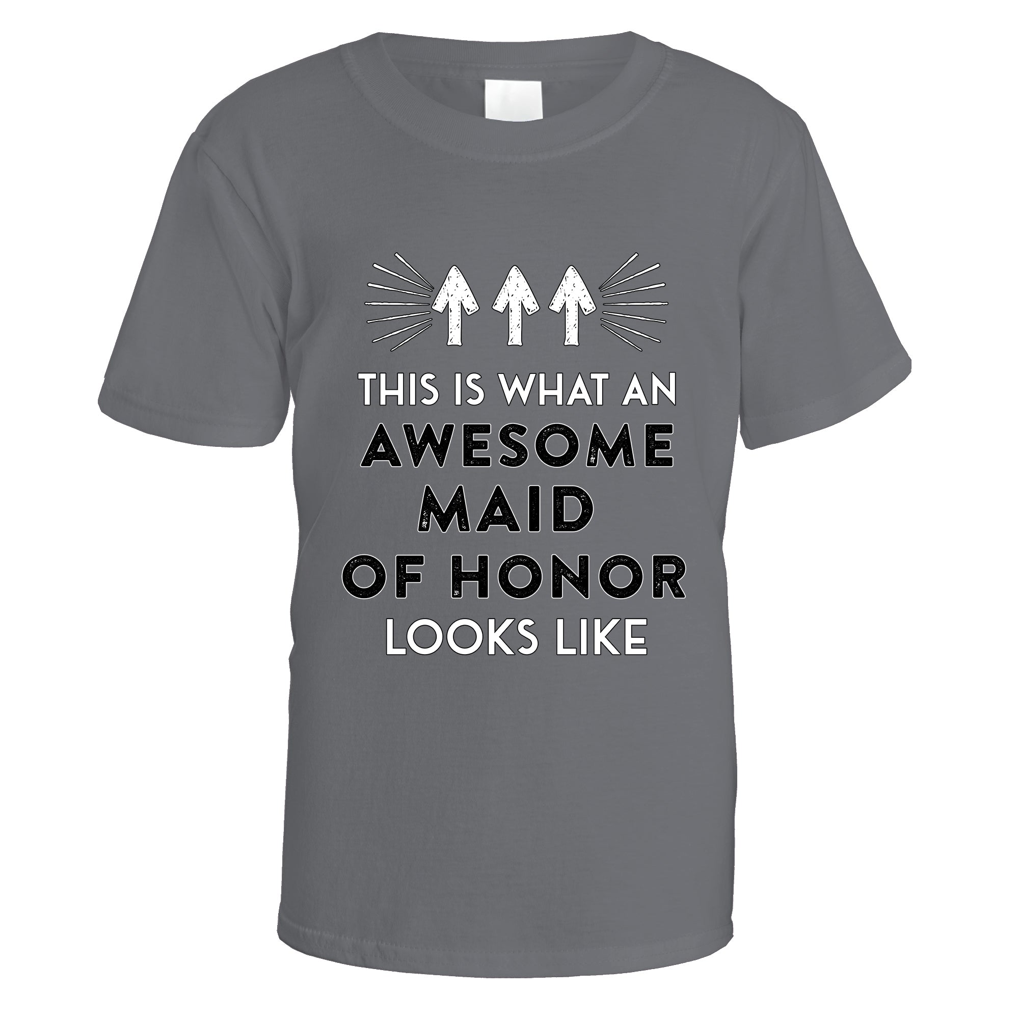 awesome-maid-of-honour-t-shirt - Charcoal
