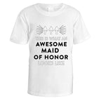 Awesome Maid Of Honour T-Shirt - Medium / White