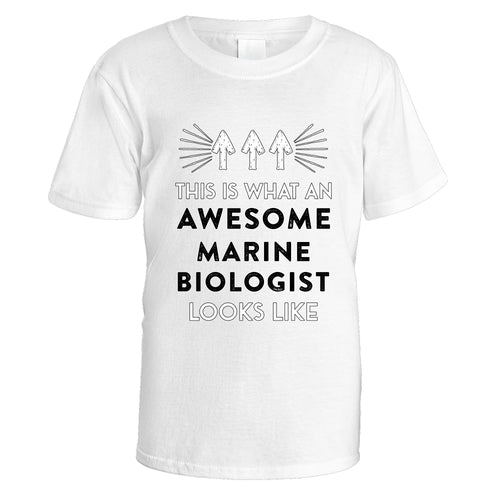 Awesome Marine Biologist T-Shirt - Medium / White