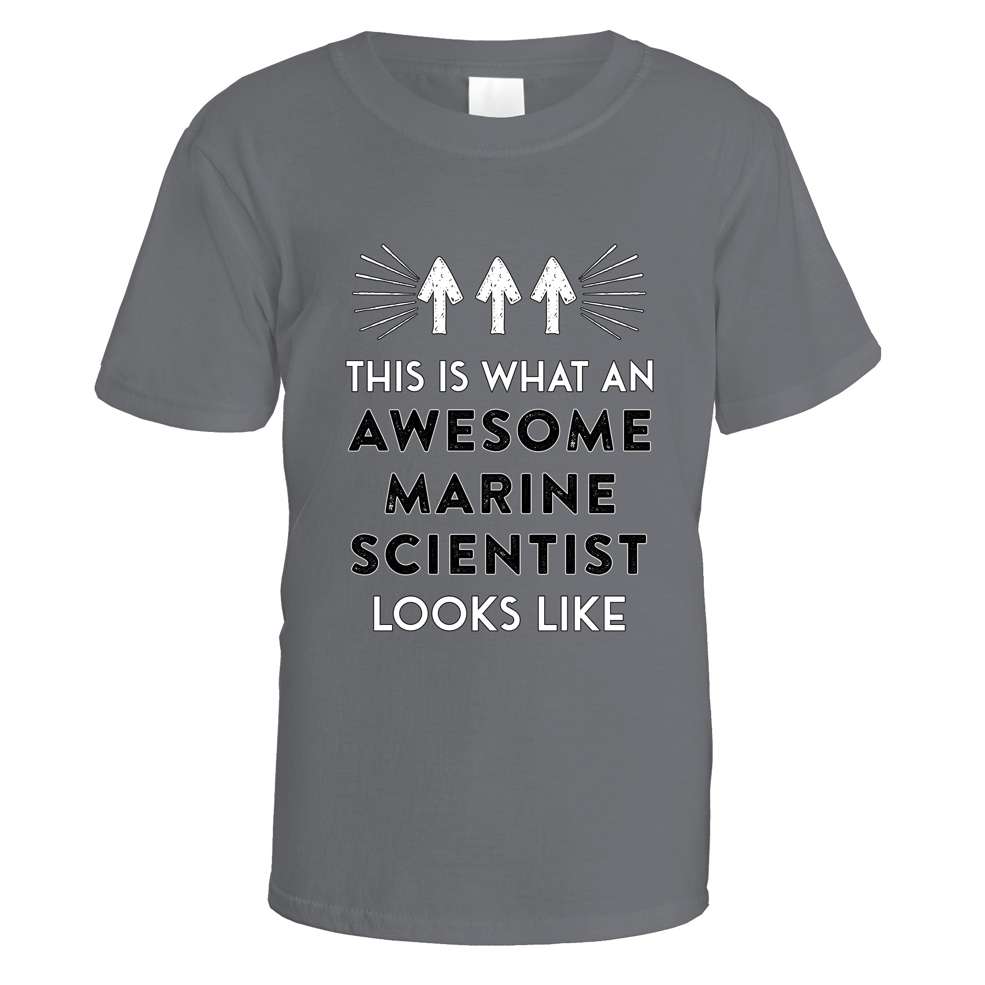 awesome-marine-scientist-t-shirt - Charcoal