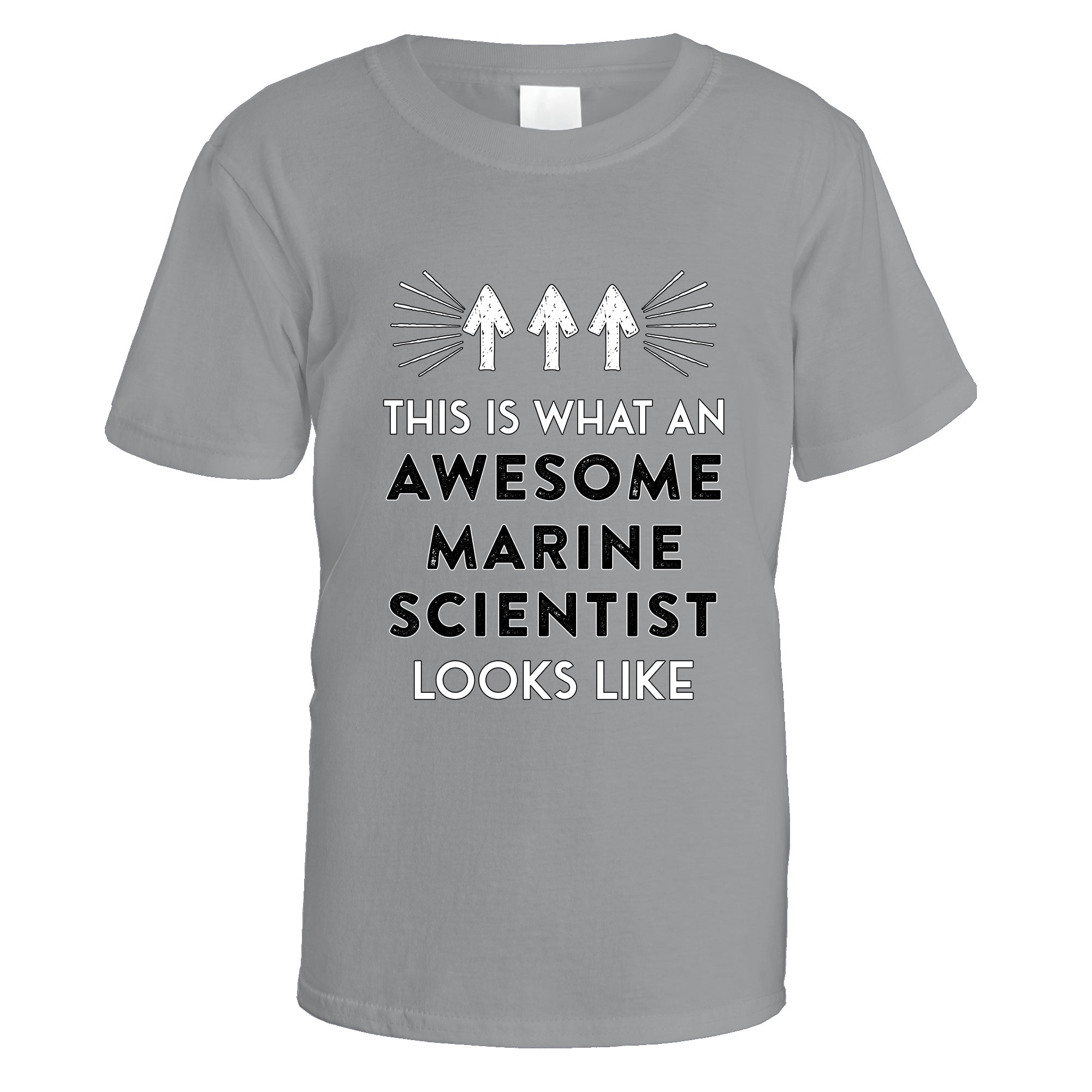 awesome-marine-scientist-t-shirt - Sports Grey