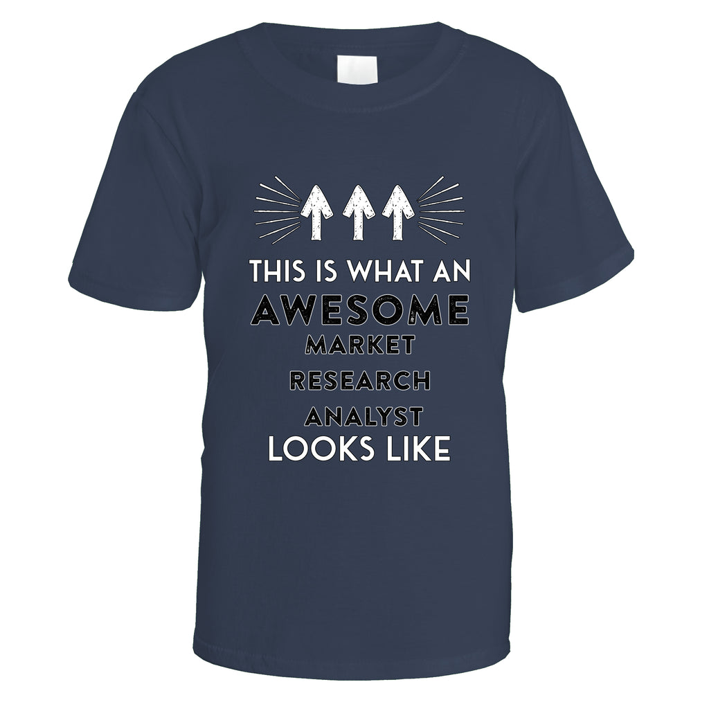Awesome Market Research Analyst T-Shirt - Small / Navy