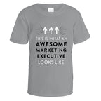 Awesome Marketing Executive T-Shirt - Small / Sports Grey