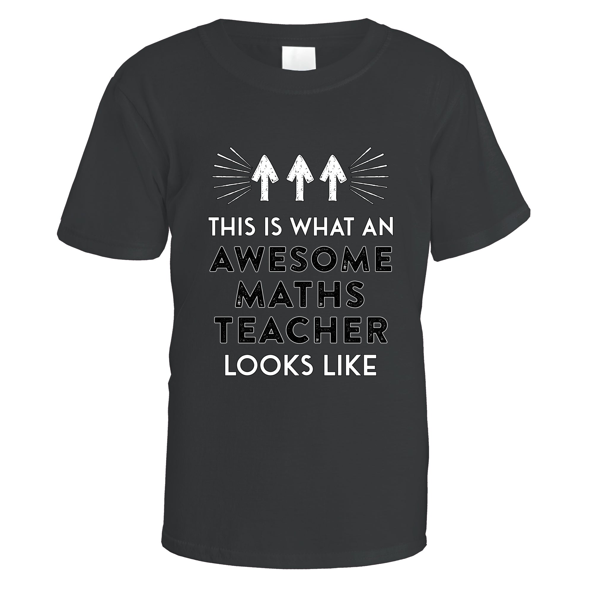 awesome-maths-teacher-t-shirt - Black