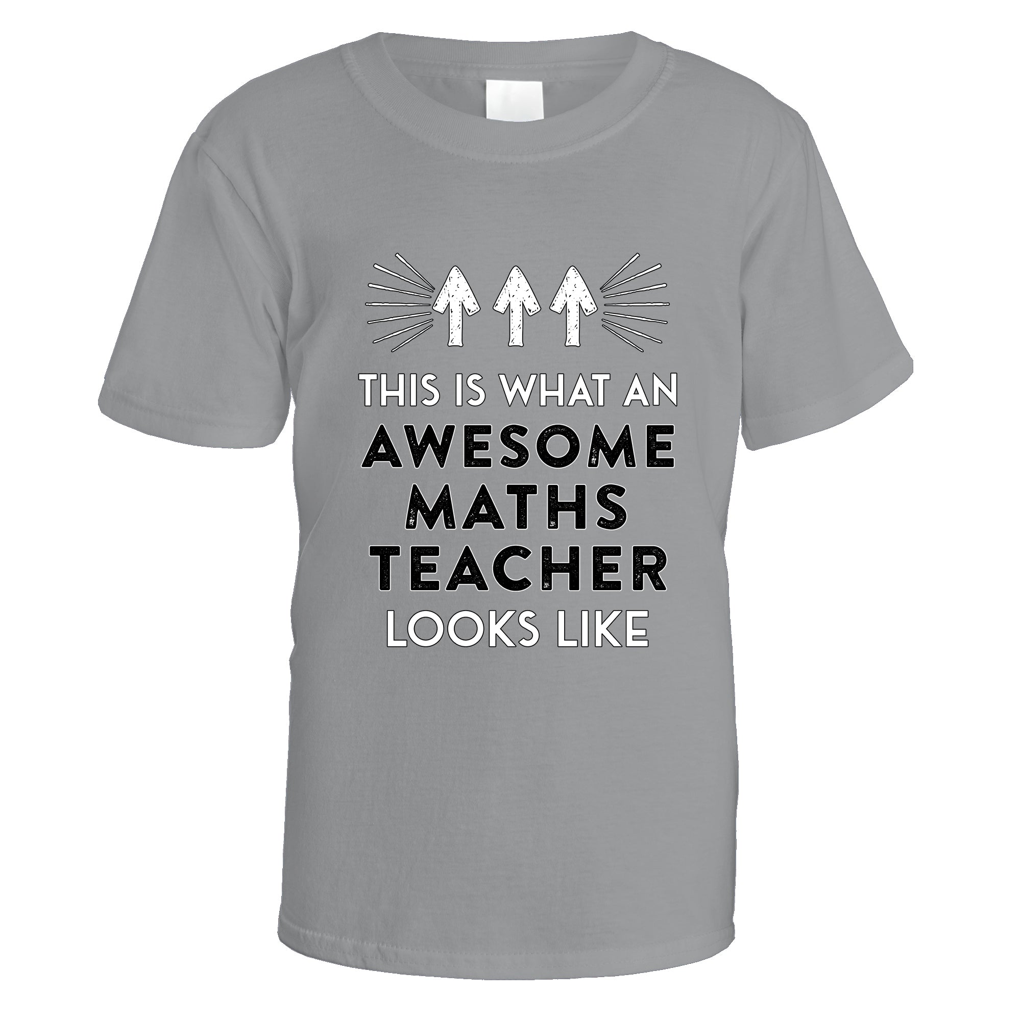 awesome-maths-teacher-t-shirt - Sports Grey