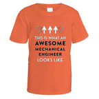 Awesome Mechanical Engineer T-Shirt - Small / Orange